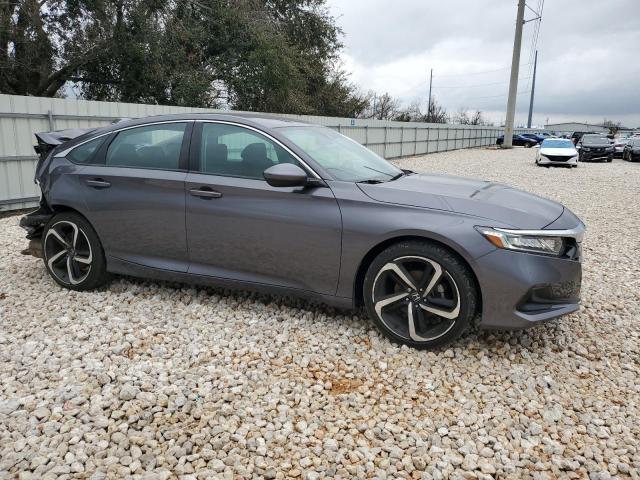 1HGCV1F19NA002255 - 2022 HONDA ACCORD LX GRAY photo 4