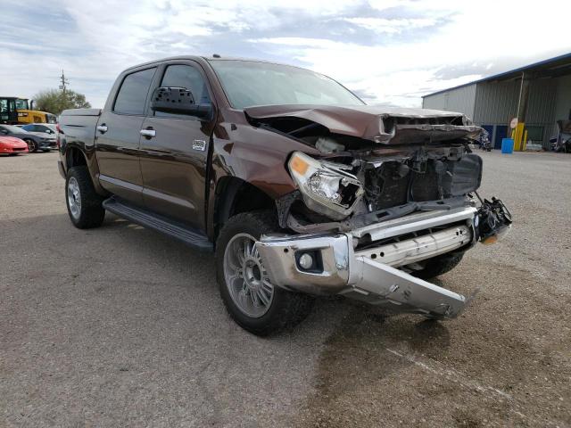 5TFAW5F12EX387147 - 2014 TOYOTA TUNDRA CREWMAX PLATINUM Qəhvəyi foto 4