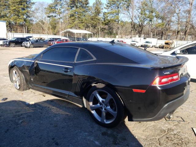 2G1FB1E31E9168961 - 2014 CHEVROLET CAMARO LT BLACK photo 2