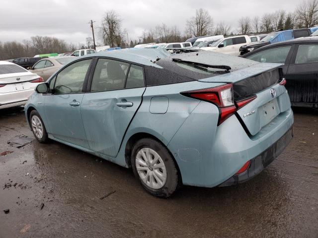 JTDKARFU4K3080943 - 2019 TOYOTA PRIUS BLUE photo 2