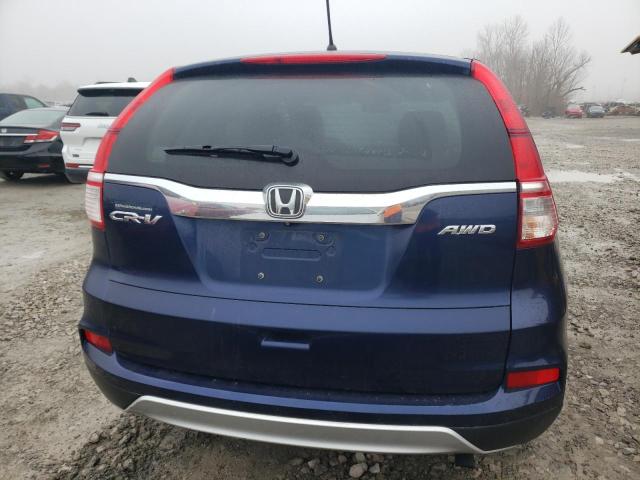 5J6RM4H56FL080800 - 2015 HONDA CR-V EX BLUE photo 6