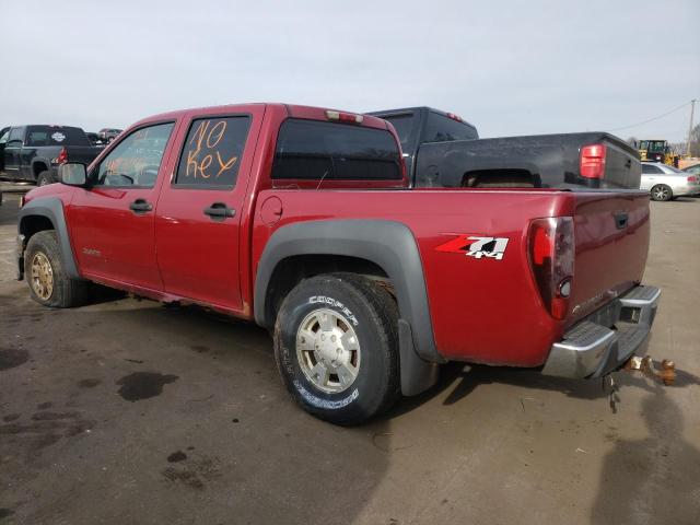 1GCDT136358140504 - 2005 CHEVROLET COLORADO RED photo 2