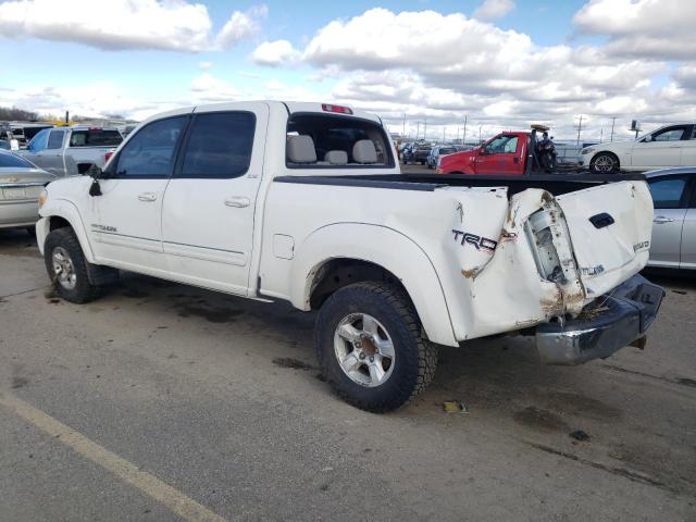 5TBDT44196S545308 - 2006 TOYOTA TUNDRA DOUBLE CAB SR5 WHITE photo 2