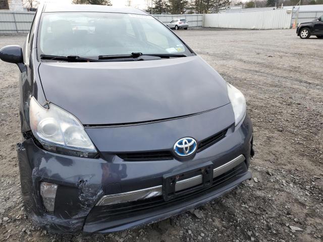 JTDKN3DP5D3046558 - 2013 TOYOTA PRIUS PLUG GRAY photo 5