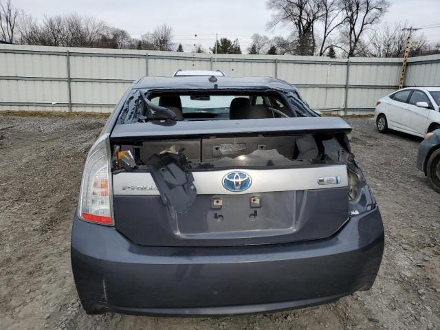 JTDKN3DP5D3046558 - 2013 TOYOTA PRIUS PLUG GRAY photo 6