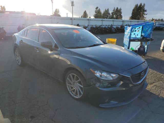 JM1GJ1V53E1107969 - 2014 MAZDA 6 TOURING GRAY photo 4