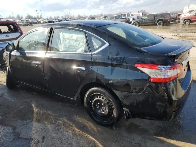 3N1AB7AP3FY292554 - 2015 NISSAN SENTRA S BLACK photo 2