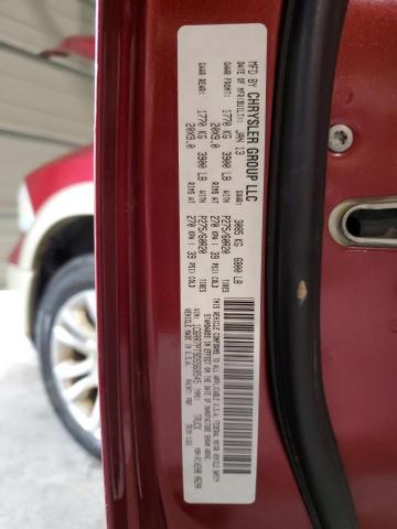 1C6RR7PT9DS568545 - 2013 RAM 1500 LONGH RED photo 12