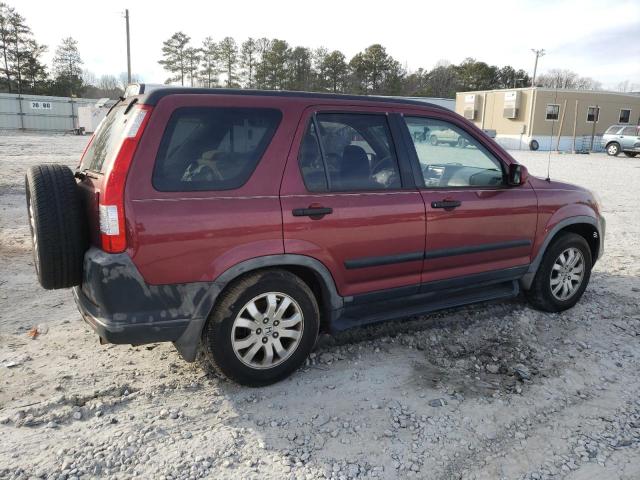 JHLRD68876C022709 - 2006 HONDA CR-V EX MAROON photo 3