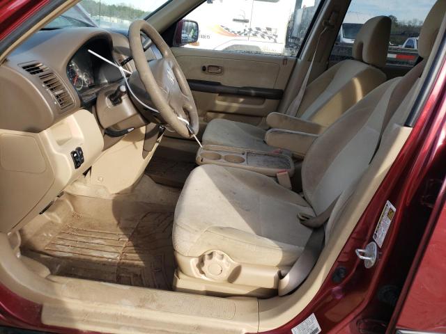 JHLRD68876C022709 - 2006 HONDA CR-V EX MAROON photo 7