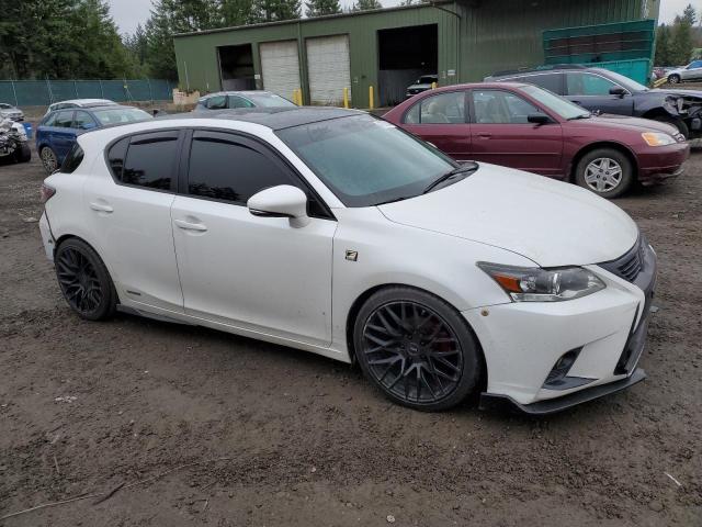 JTHKD5BH8F2223539 - 2015 LEXUS CT 200 WHITE photo 4