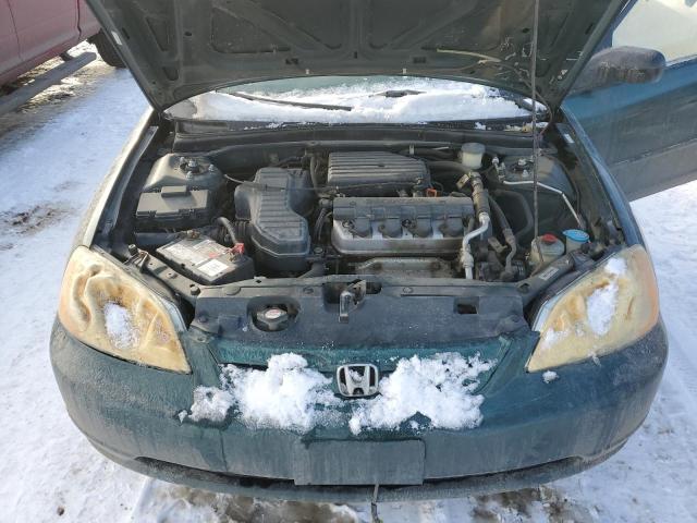 2HGES16301H924296 - 2001 HONDA CIVIC DX GREEN photo 11