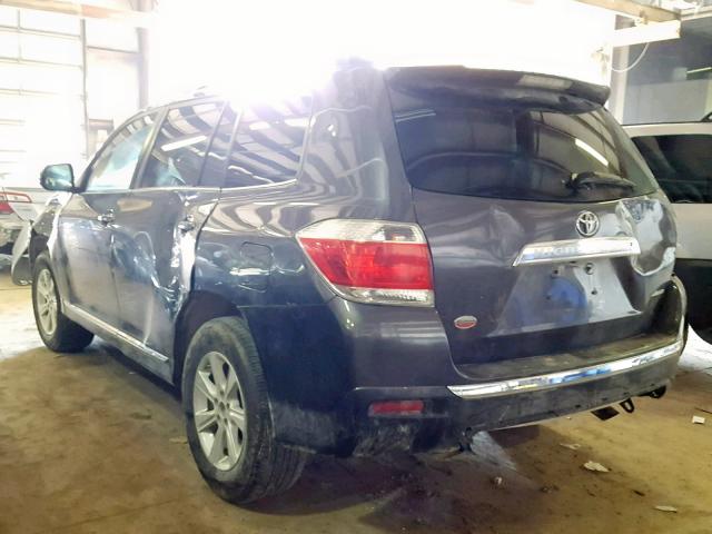 5TDBK3EH6DS263695 - 2013 TOYOTA HIGHLANDER BASE  photo 3