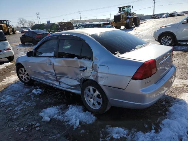 1HGES26731L006568 - 2001 HONDA CIVIC EX SILVER photo 2