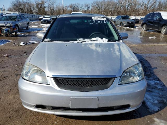 1HGES26731L006568 - 2001 HONDA CIVIC EX SILVER photo 5