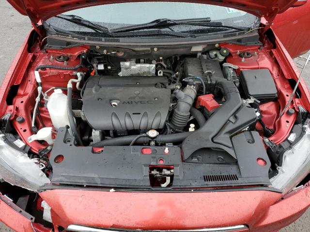 JA32U2FU9FU022114 - 2015 MITSUBISHI LANCER ES RED photo 11