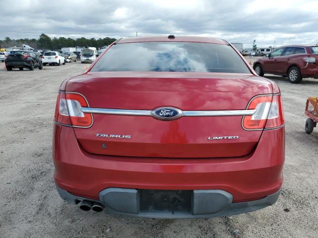 1FAHP2FW1BG177386 - 2011 FORD TAURUS LIMITED RED photo 6