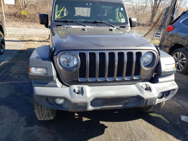 1C4HJXDG2KW616492 - 2019 JEEP WRANGLER U SPORT ნაცრისფერი ფოტო 5