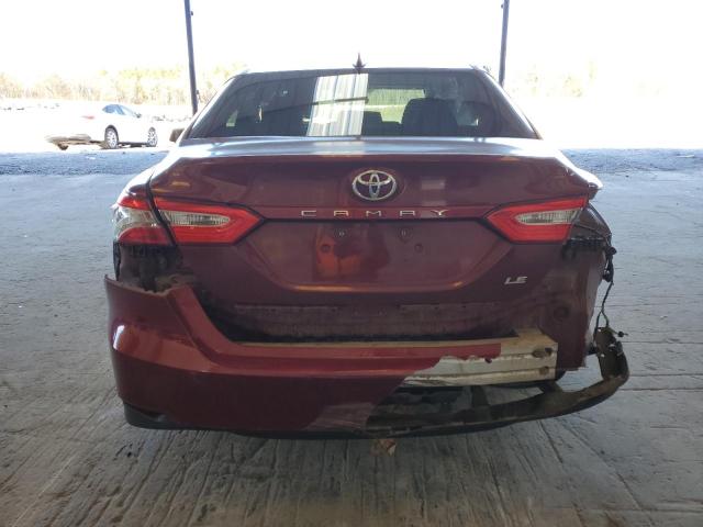 4T1B11HK8KU738234 - 2019 TOYOTA CAMRY L MAROON photo 6