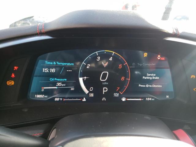 1G1YA2D49P5110673 - 2023 CHEVROLET CORVETTE STINGRAY 1LT WHITE photo 9