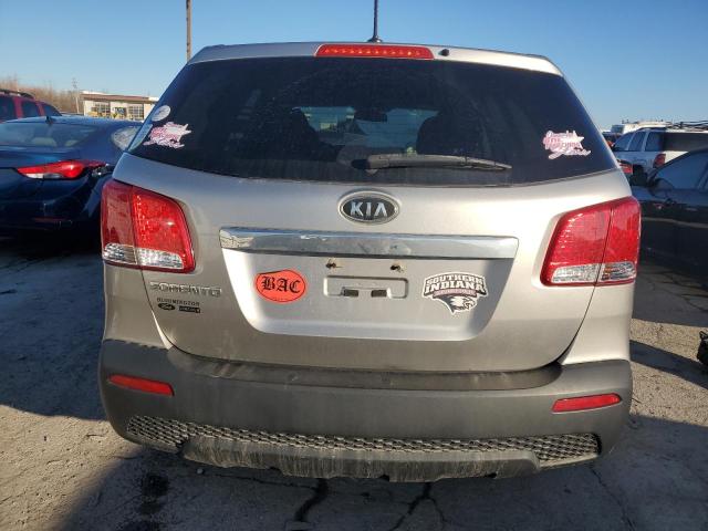 5XYKT3A10DG407910 - 2013 KIA SORENTO LX SILVER photo 6