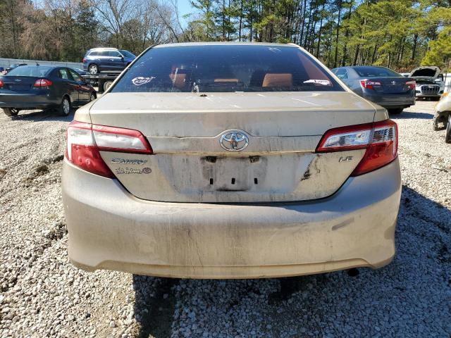 4T1BF1FK9CU023372 - 2012 TOYOTA CAMRY BASE GOLD photo 6