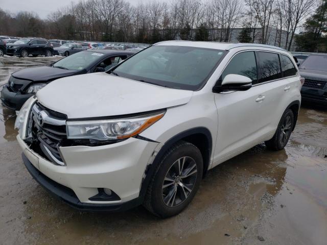 5TDJKRFH6GS320673 - 2016 TOYOTA HIGHLANDER XLE WHITE photo 1