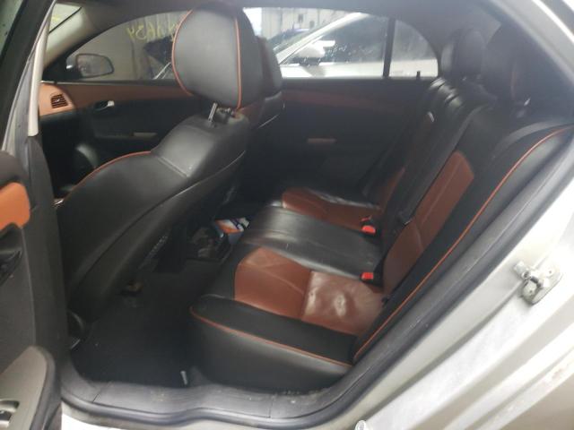 1G1ZE5EB1AF267638 - 2010 CHEVROLET MALIBU LTZ ვერცხლისფერი ფოტო 10