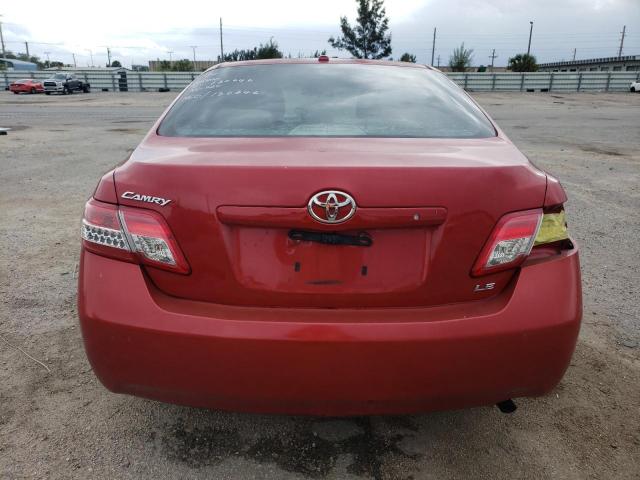 4T1BF3EK4BU647348 - 2011 TOYOTA CAMRY BASE BURGUNDY photo 6