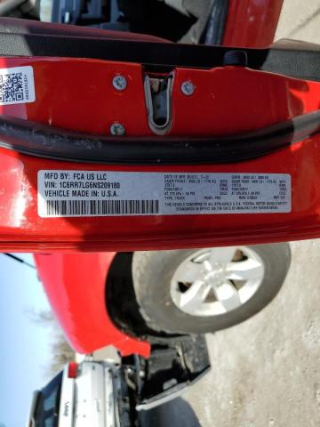 1C6RR7LG6NS209180 - 2022 RAM 1500 CLASS SLT წითელი ფოტო 13