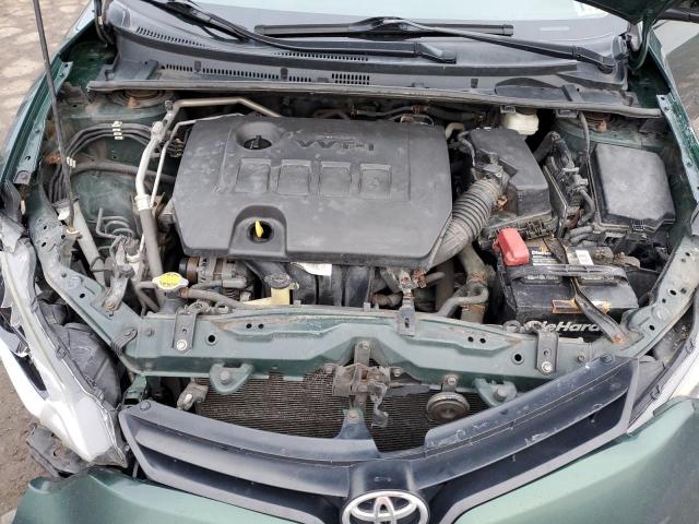 2T1BURHEXEC084102 - 2014 TOYOTA COROLLA L GREEN photo 11