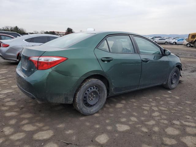 2T1BURHEXEC084102 - 2014 TOYOTA COROLLA L GREEN photo 3