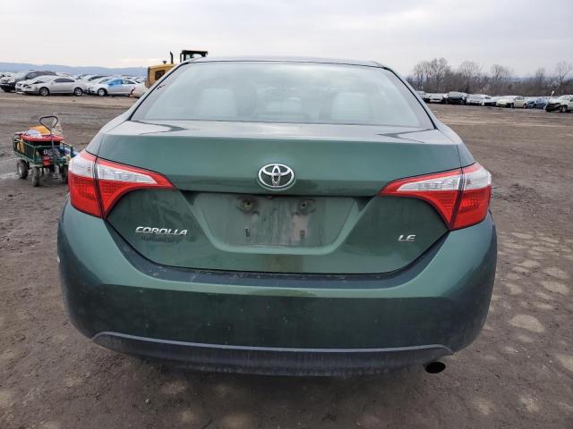 2T1BURHEXEC084102 - 2014 TOYOTA COROLLA L GREEN photo 6