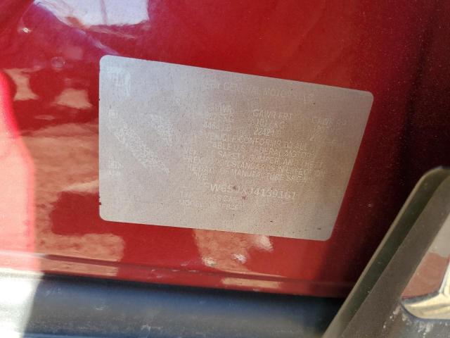 1G1FW6S0XJ4139161 - 2018 CHEVROLET BOLT EV LT RED photo 12