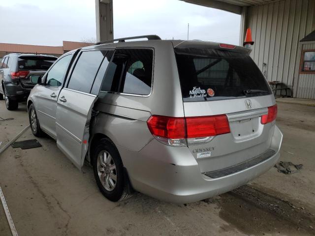 5FNRL38768B403933 - 2008 HONDA ODYSSEY EXL SILVER photo 2