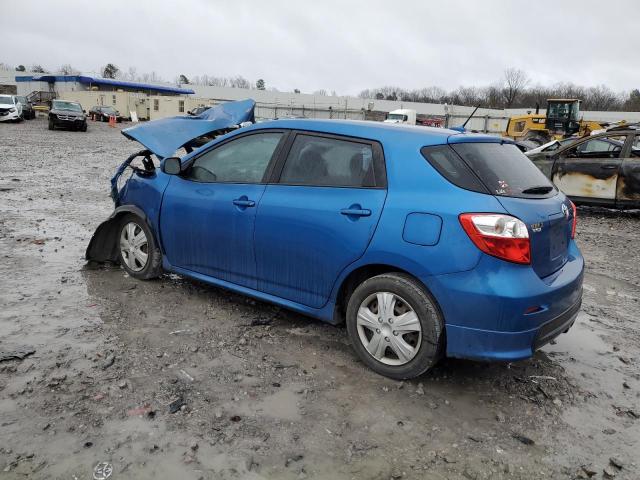 2T1KE40E59C003654 - 2009 TOYOTA MATRIX S BLUE photo 2