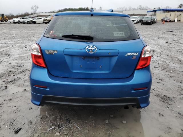 2T1KE40E59C003654 - 2009 TOYOTA MATRIX S BLUE photo 6