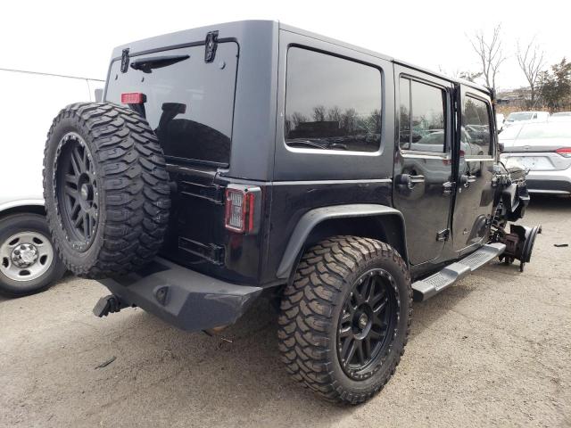 1C4HJWEG3EL210980 - 2014 JEEP WRANGLER U SAHARA BLACK photo 3