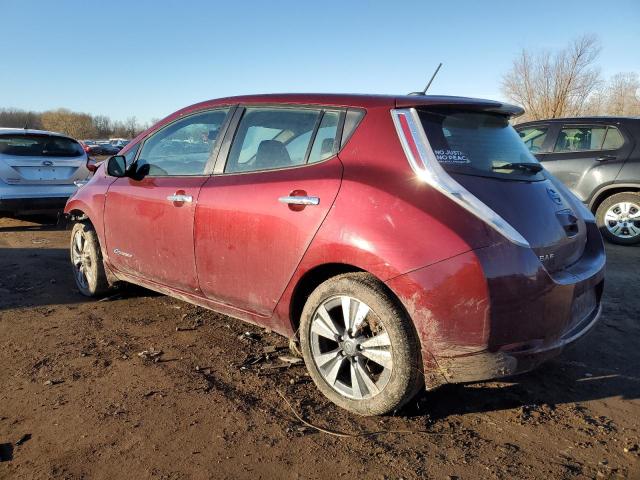 1N4BZ0CP8GC314565 - 2016 NISSAN LEAF SV MAROON photo 2