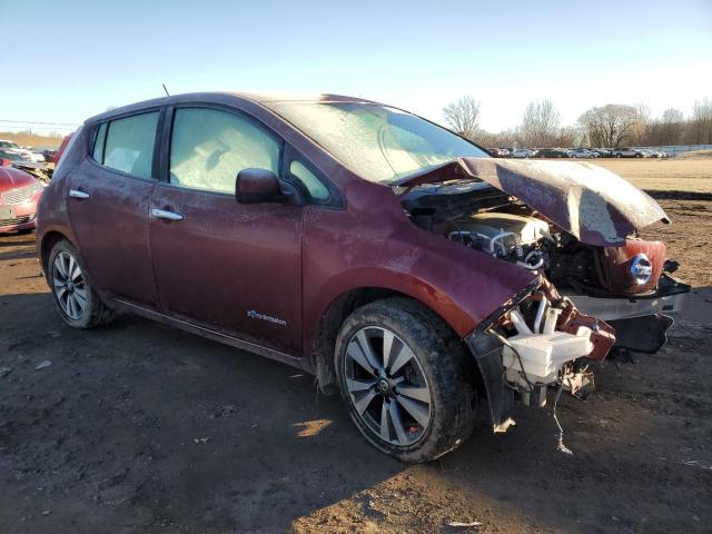 1N4BZ0CP8GC314565 - 2016 NISSAN LEAF SV MAROON photo 4