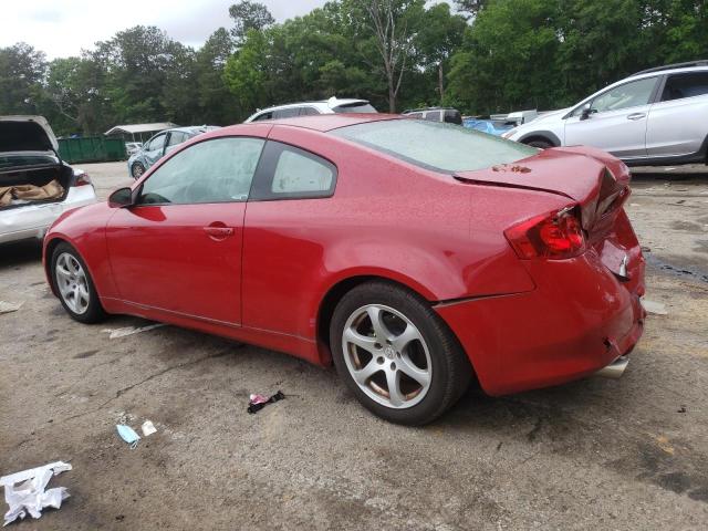 JNKCV54E86M702682 - 2006 INFINITI G35 RED photo 2