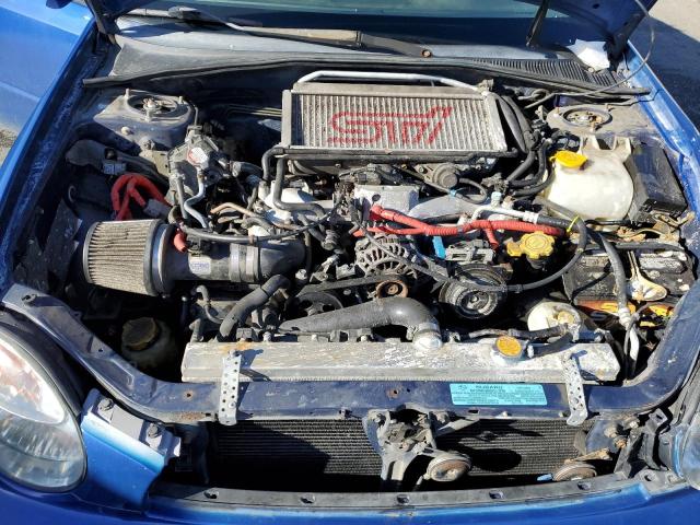 JF1GG29602G805039 - 2002 SUBARU IMPREZA WRX BLUE photo 11