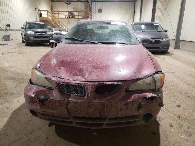 1G2NE52E35M252004 - 2005 PONTIAC GRAND AM SE RED photo 5