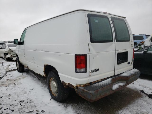 1FTNE24221HA26200 - 2001 FORD ECONOLINE E250 VAN WHITE photo 2