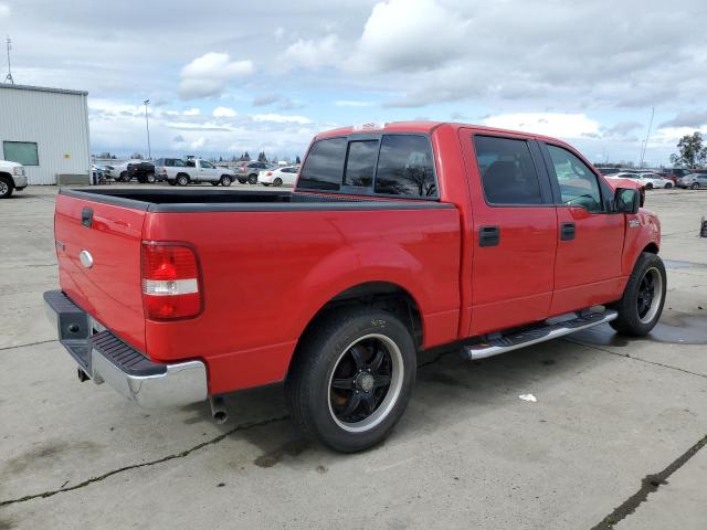 1FTPW12537FA18270 - 2007 FORD F150 SUPERCREW RED photo 3