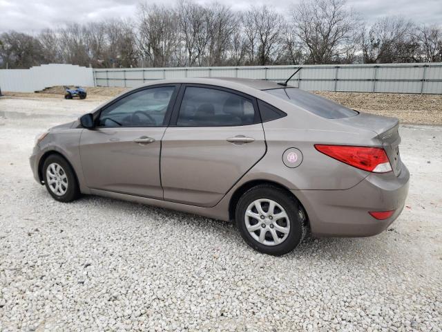 KMHCT4AE4DU529287 - 2013 HYUNDAI ACCENT GLS TAN photo 2