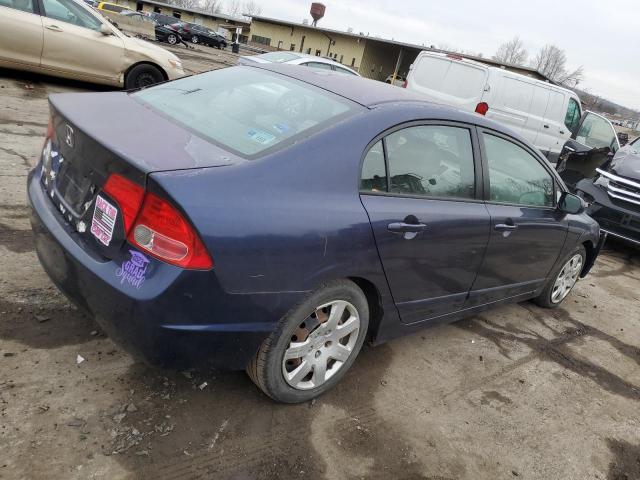 2HGFA16517H501860 - 2007 HONDA CIVIC LX BLUE photo 3