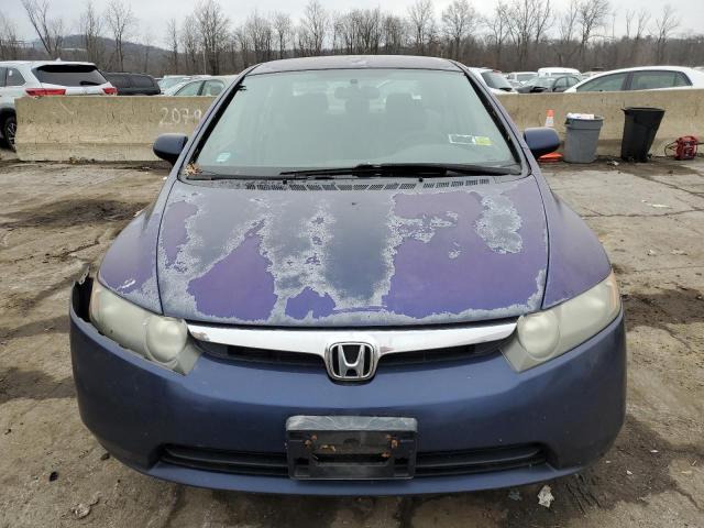 2HGFA16517H501860 - 2007 HONDA CIVIC LX BLUE photo 5