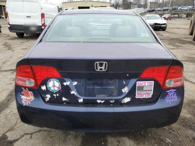 2HGFA16517H501860 - 2007 HONDA CIVIC LX BLUE photo 6