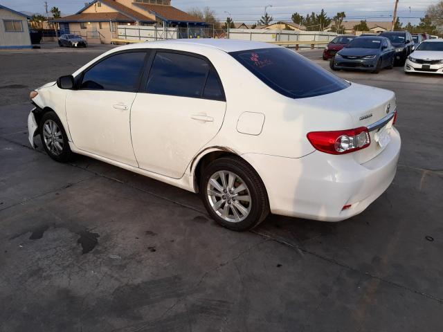 2T1BU4EE5BC586681 - 2011 TOYOTA COROLLA BASE WHITE photo 2